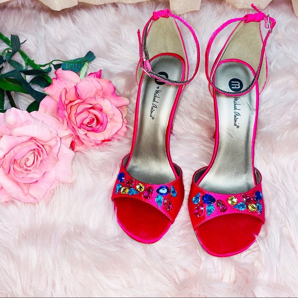 Michael Antonio Ankle Strap High Heel Shoes
